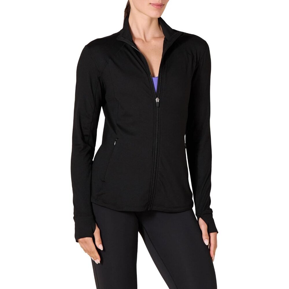 Women's Athletic Lightweight Full-Zip Jacket Plus Size Moisture-Wicking